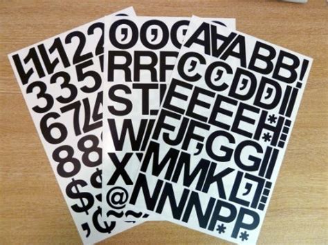 black 2 inch outside numbers